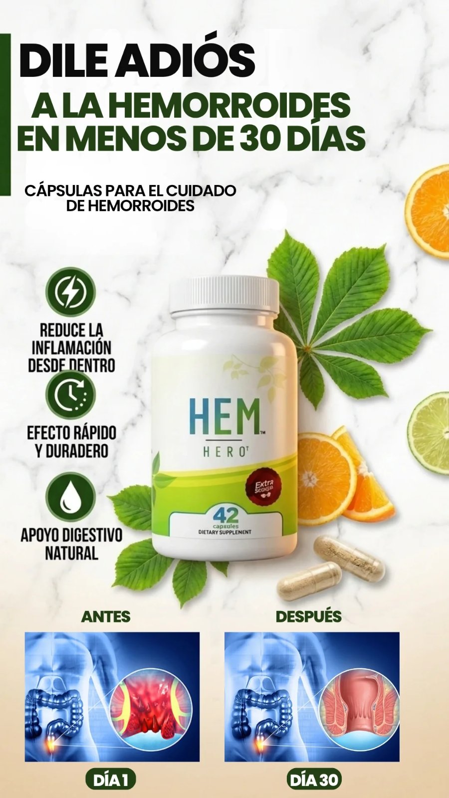 42 Capsulas | Hem Hero Cápsulas Venosas