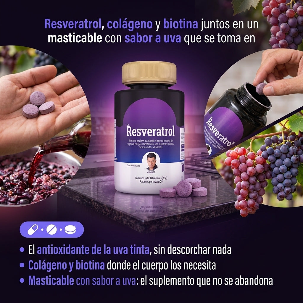 Resveratrol Ámbra Discos Masticables
