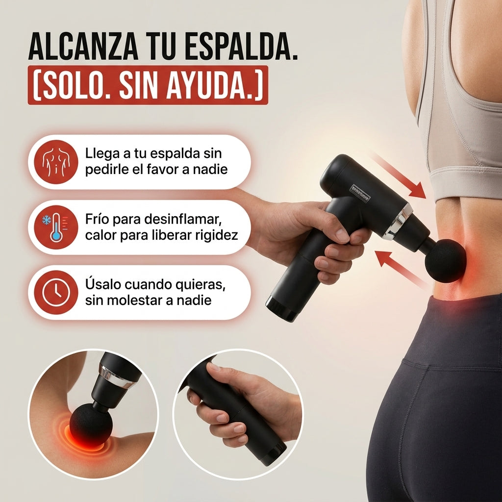 Pistola de Masaje Térmico Extensible