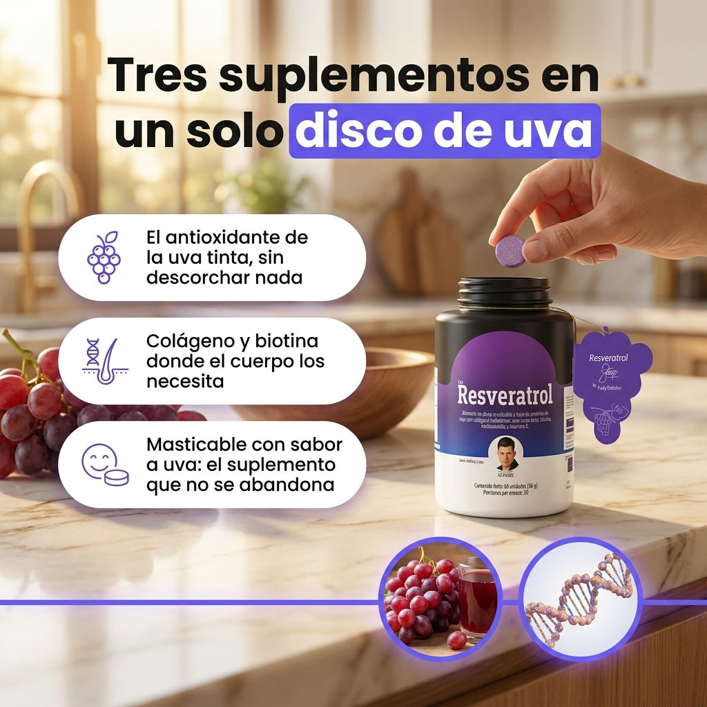 Resveratrol Ámbra Discos Masticables