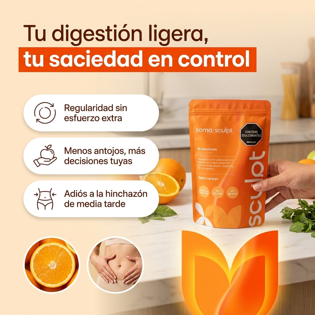 Sculpt Fibra Funcional Piña · Naranja