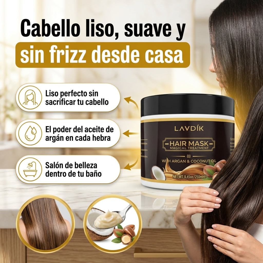 Mascarilla Sedosa con Aceite de Argán