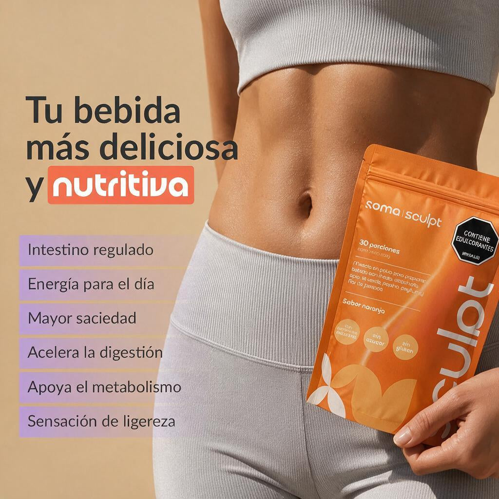 Sculpt Fibra Funcional Piña · Naranja