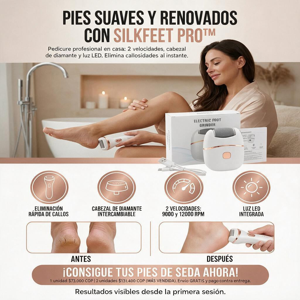 Lima Eléctrica Recargable SilkFeet Pro™