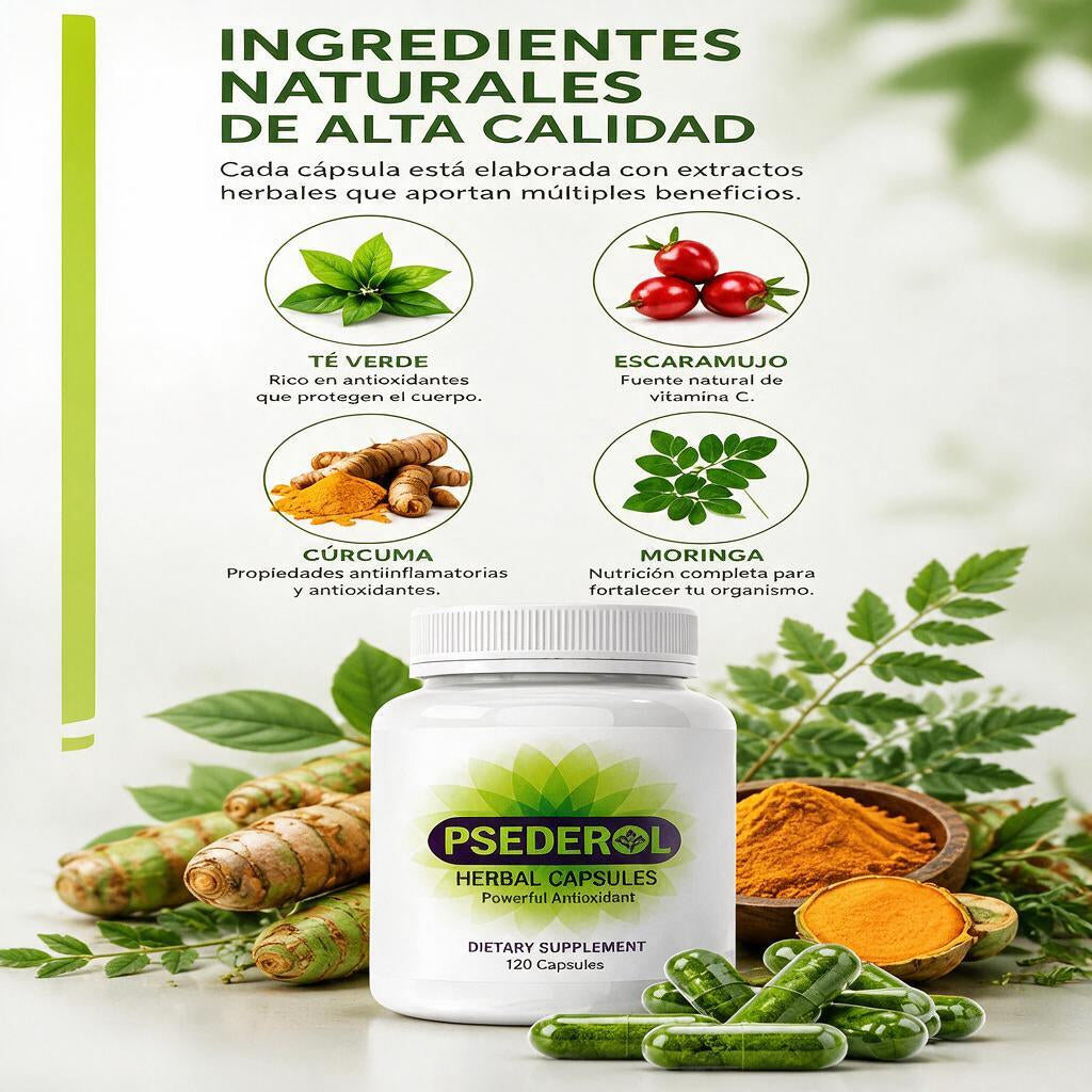 Psederol Cápsulas Botanicas Pieles Sensibles