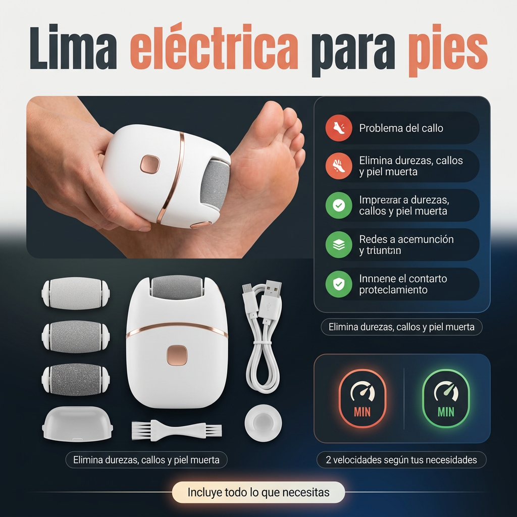 Lima Eléctrica Recargable SilkFeet Pro™