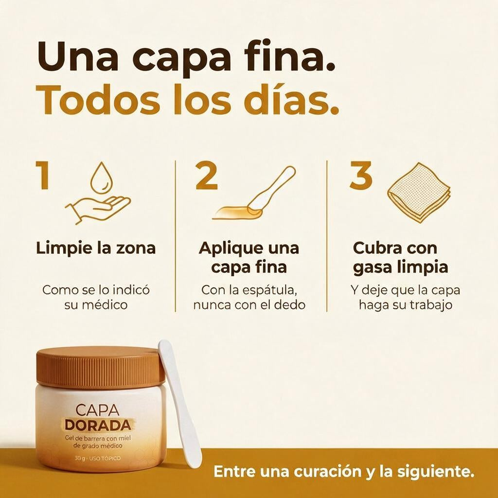 Capa Dorada Gel Barrera