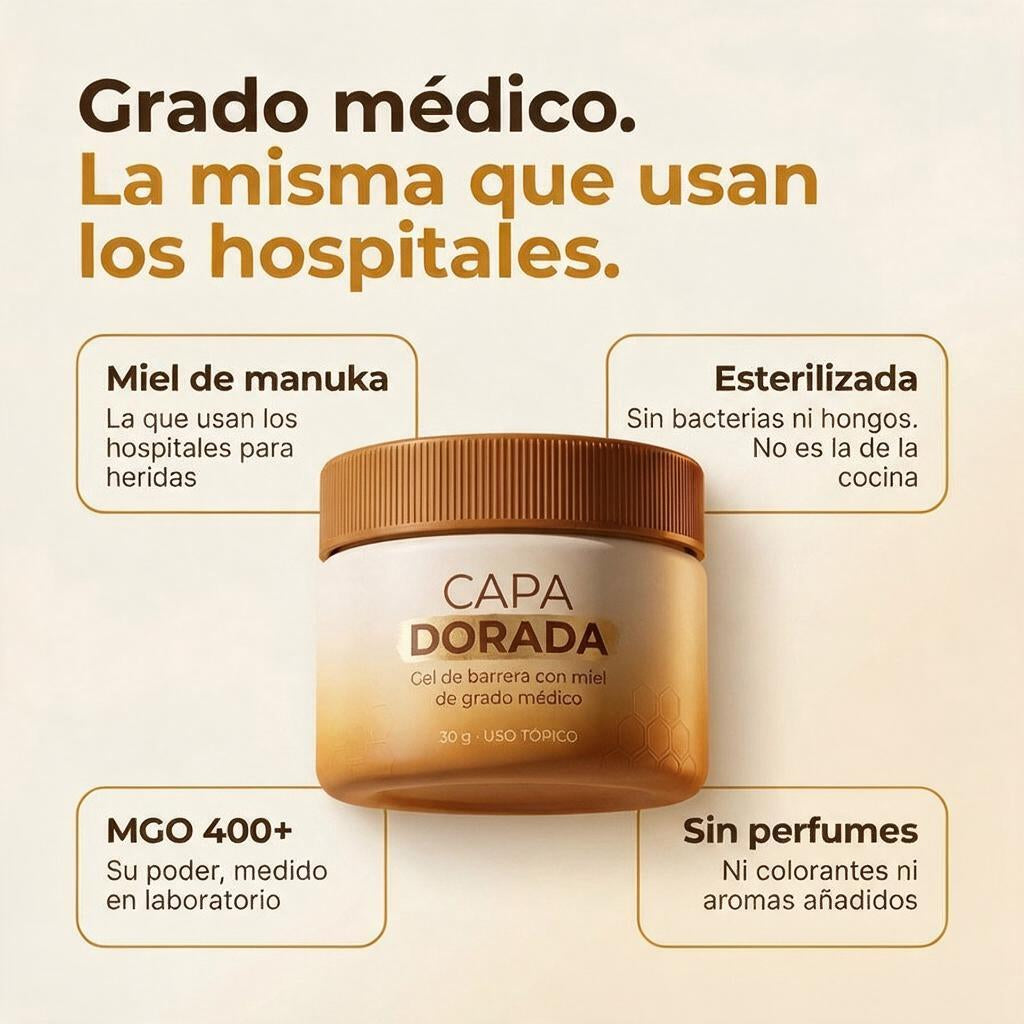 Capa Dorada Gel Barrera