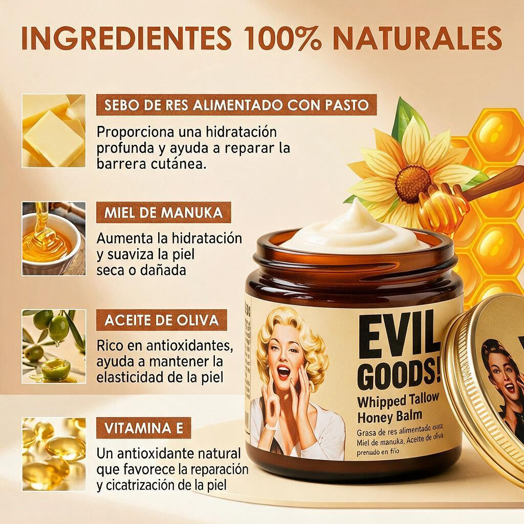 Bálsamo Nutritivo de Sebo y Miel