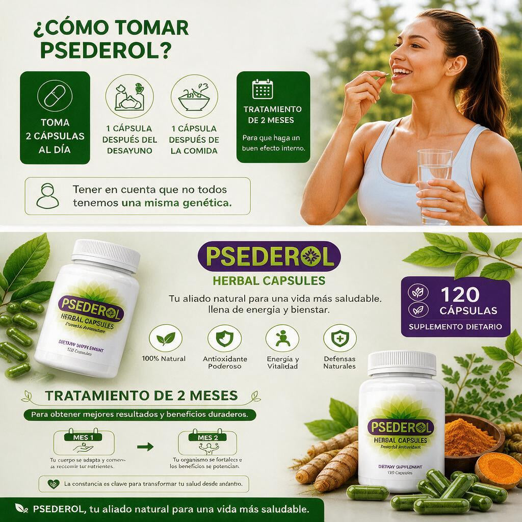 Psederol Cápsulas Botanicas Pieles Sensibles