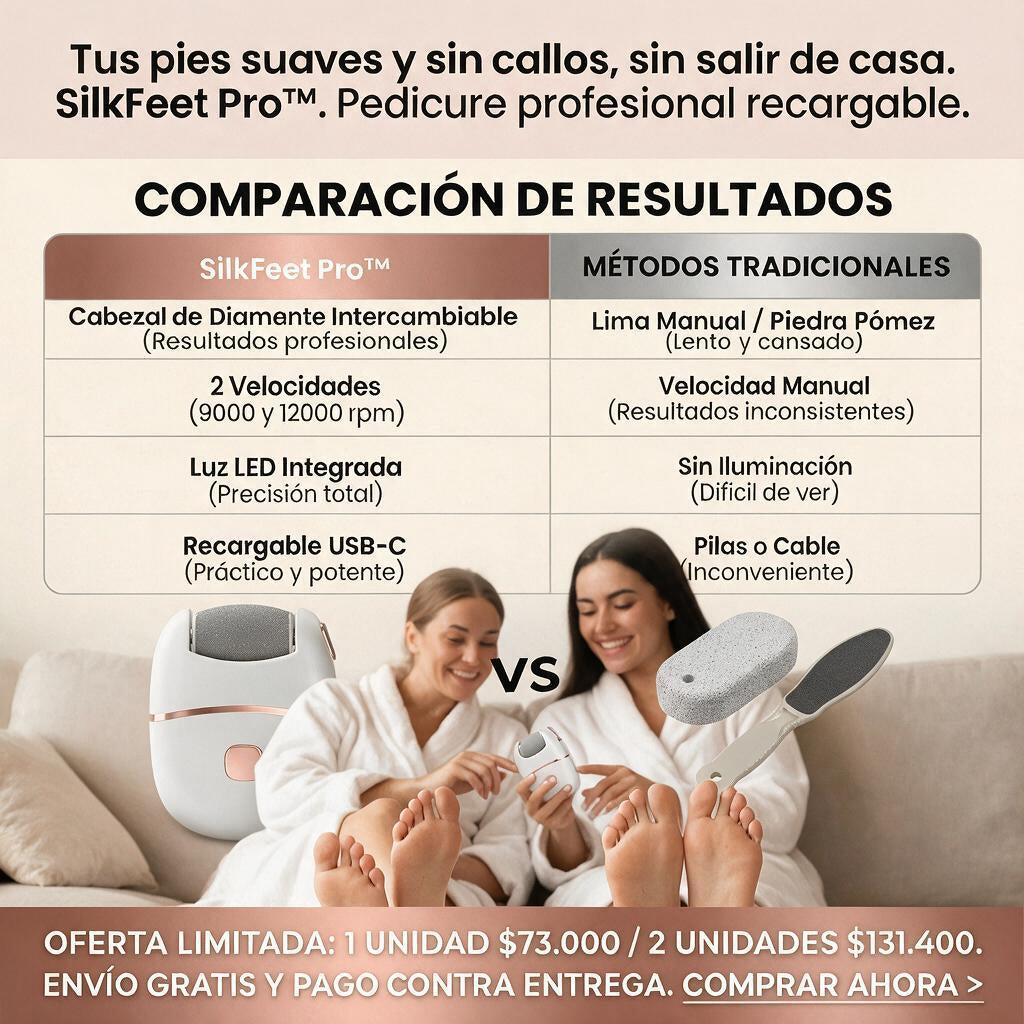 Lima Eléctrica Recargable SilkFeet Pro™