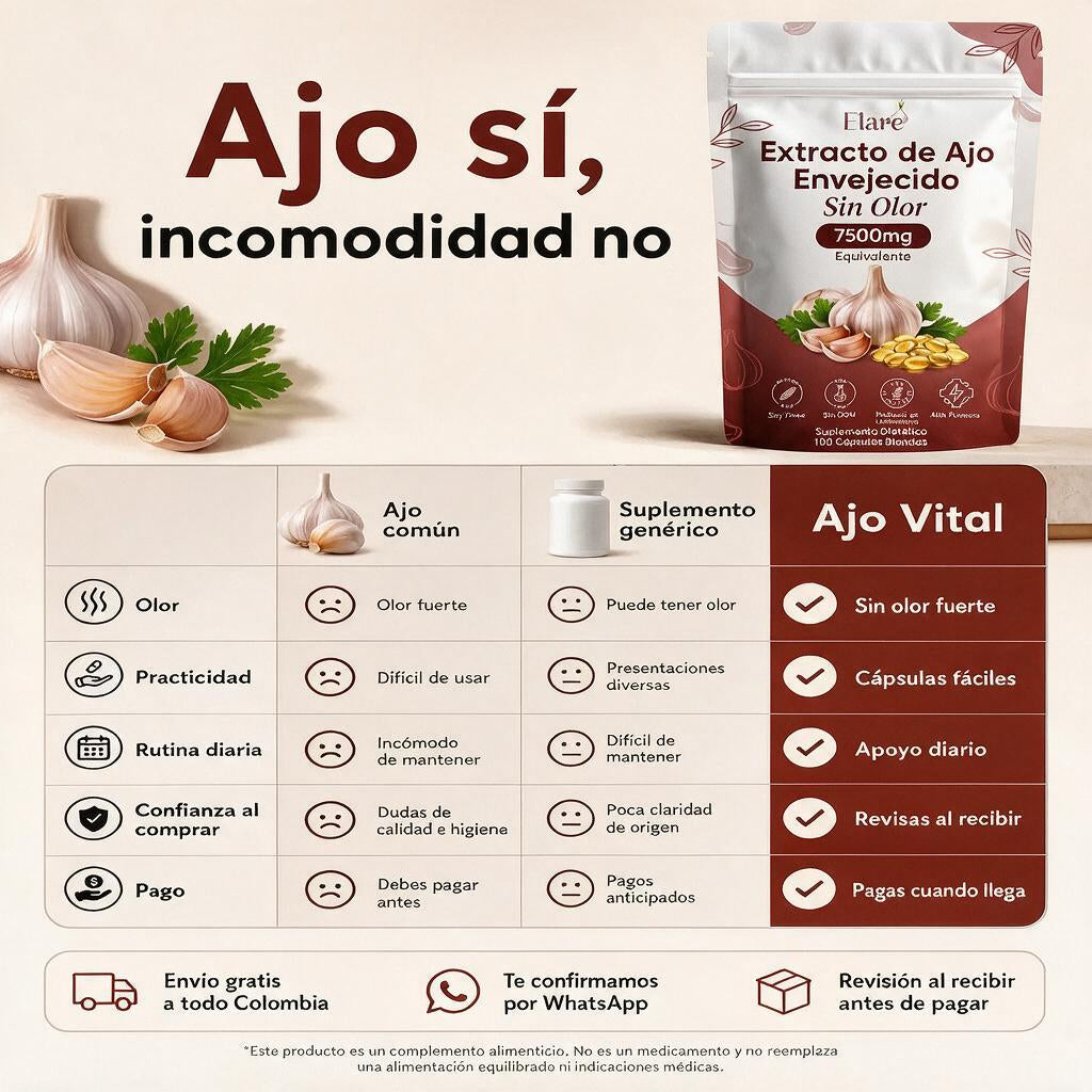 Ajo Vital Cápsulas Premium